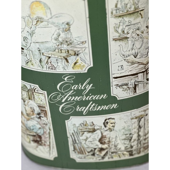 Vintage Chein Co Metal Trashcan Early American Craftsman - Picture 7 of 11